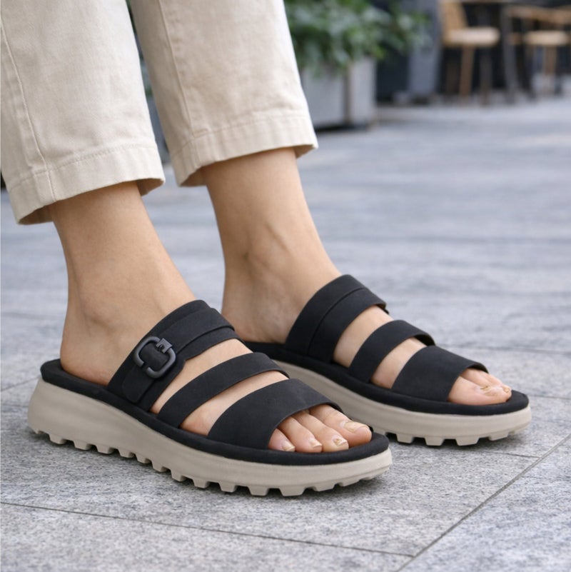 SD.Felano Women’s Flat Comfort Sandals | Soft Cushioned Footbed | Lightweight Daily Sandals | Easy Slip-On Design | Supportive Anti Slip Sole | Casual Walking Sandals For Women Everyday Wear - Image 2